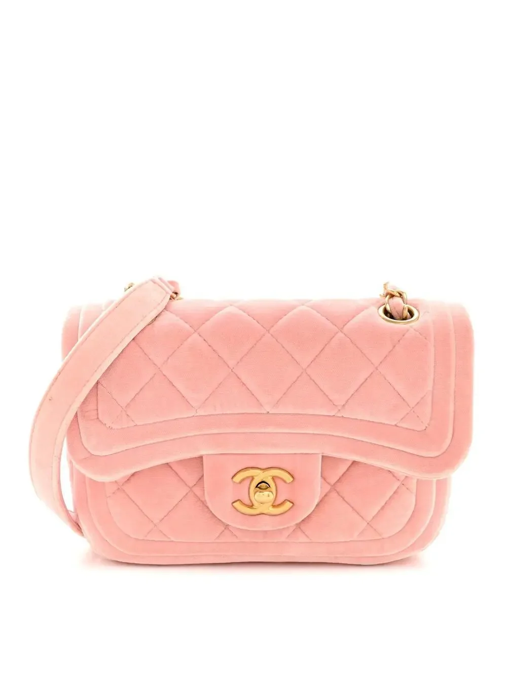 Chanel Velvet Quilted Mini Flap Pink #322078C19B